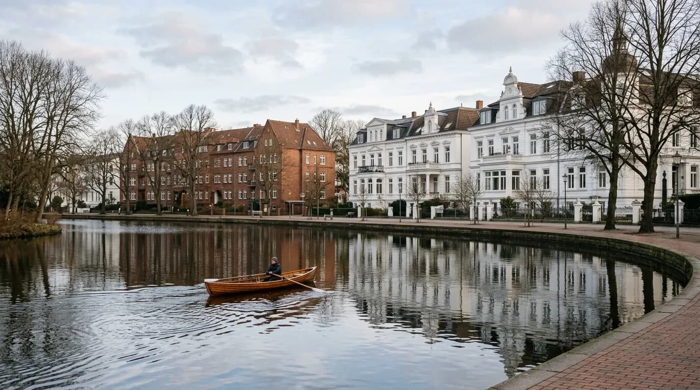 Straßenbild im Bezirk Hamburg-Nord, Hamburg